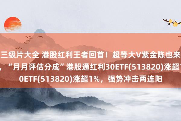 三级片大全 港股红利王者回首！超等大V紫金陈也来了？三桶油全线回暖，“月月评估分成”港股通红利30ETF(513820)涨超1%，强势冲击两连阳