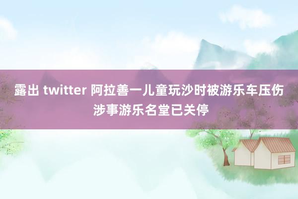 露出 twitter 阿拉善一儿童玩沙时被游乐车压伤 涉事游乐名堂已关停