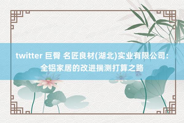 twitter 巨臀 名匠良材(湖北)实业有限公司：全铝家居的改进揣测打算之路