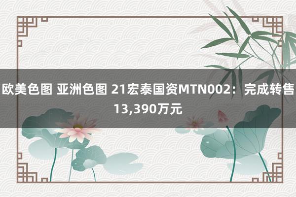 欧美色图 亚洲色图 21宏泰国资MTN002：完成转售13，390万元