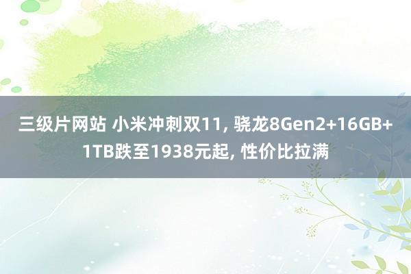 三级片网站 小米冲刺双11， 骁龙8Gen2+16GB+1TB跌至1938元起， 性价比拉满