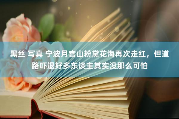 黑丝 写真 宁波月宫山粉黛花海再次走红，但道路吓退好多东谈主其实没那么可怕