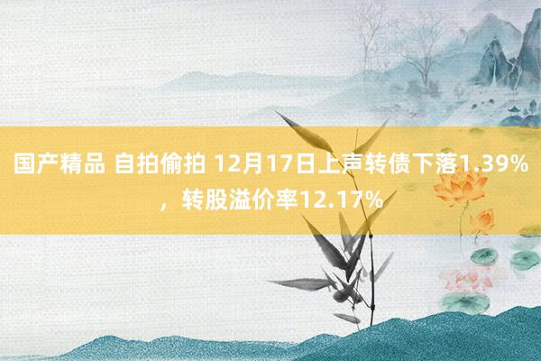 国产精品 自拍偷拍 12月17日上声转债下落1.39%，转股溢价率12.17%