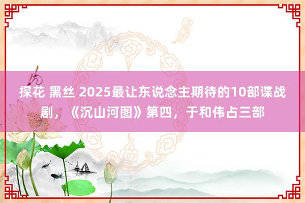 探花 黑丝 2025最让东说念主期待的10部谍战剧，《沉山河图》第四，于和伟占三部